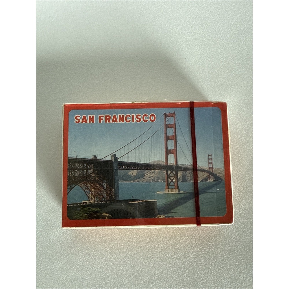 San Francisco Souvenir Playing Cards Golden Gate Bridge Sealed New Vintage